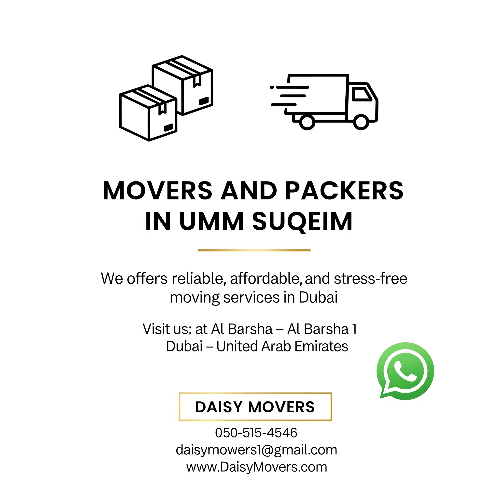 Movers and Packers in Umm Suqeim